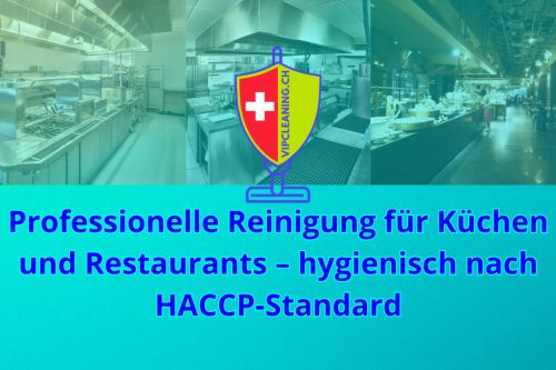 VIP Gastroreinigung mit HACCP-Norm für Küchen, Restaurants und Hotels in der ganzen Schweiz mit Ozon und Fettentfernung